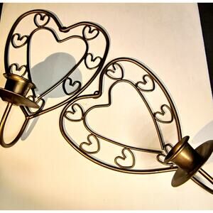 1561.  Heart Candle Sconces by HomeCo